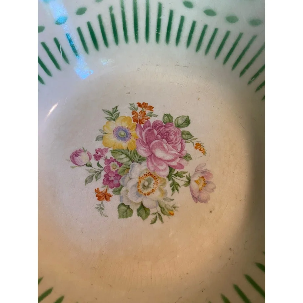 Homer Laughlin Virginia Rose Serving Bowl‎ Vintage 9